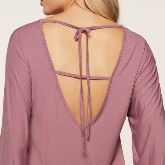 Pijama largo mauve