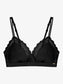 Bralette triangular Negro