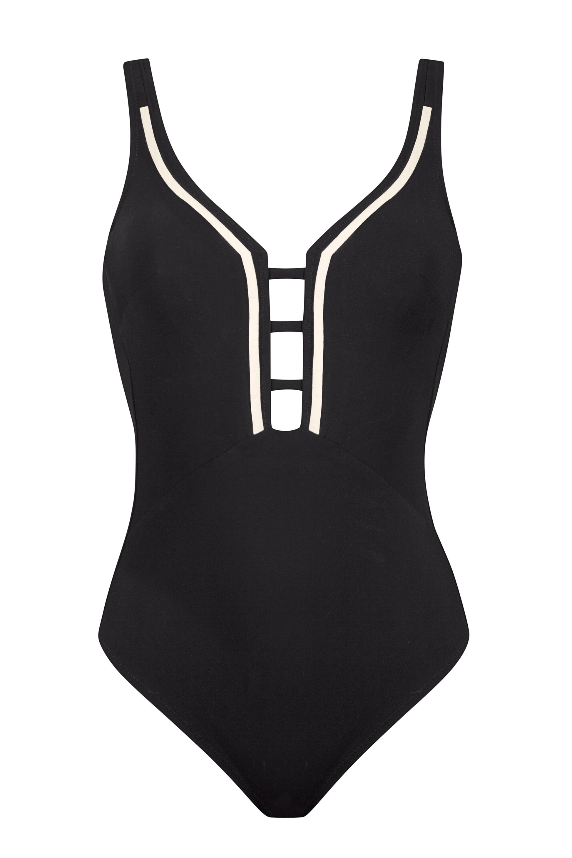 swimsuit Black Cream - flanesyfresones