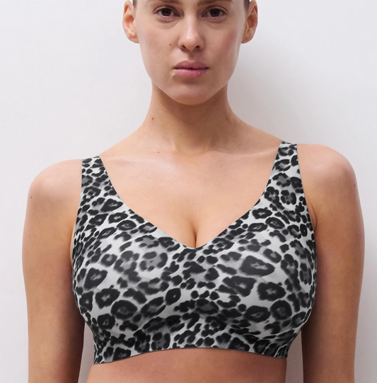 Top sin aros shimmer print