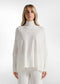 CASHMERE BLEND HIGH NECK SWEATER WHITE