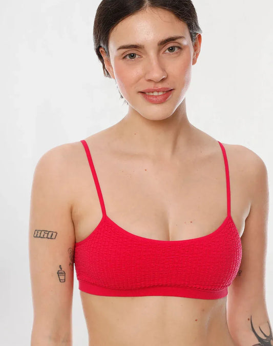 Biquini top fucsia