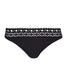 Bikini Slip Ajourage couture negro