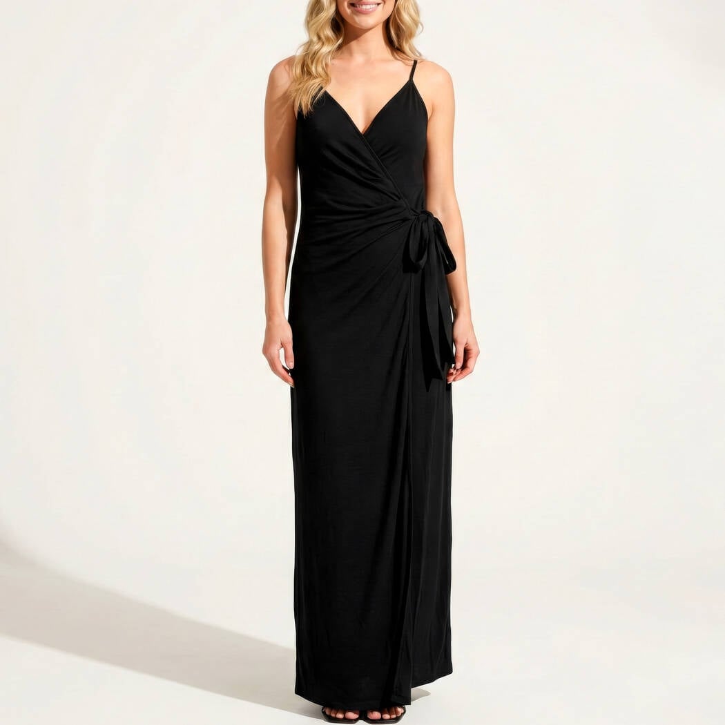 VESTIDO LONGUE NEGRO  LA SMARTISSIME - flanesyfresones