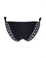 Bikini Slip Ajourage couture negro