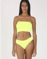 Top amarillo  Bandeau Sin Tirantes