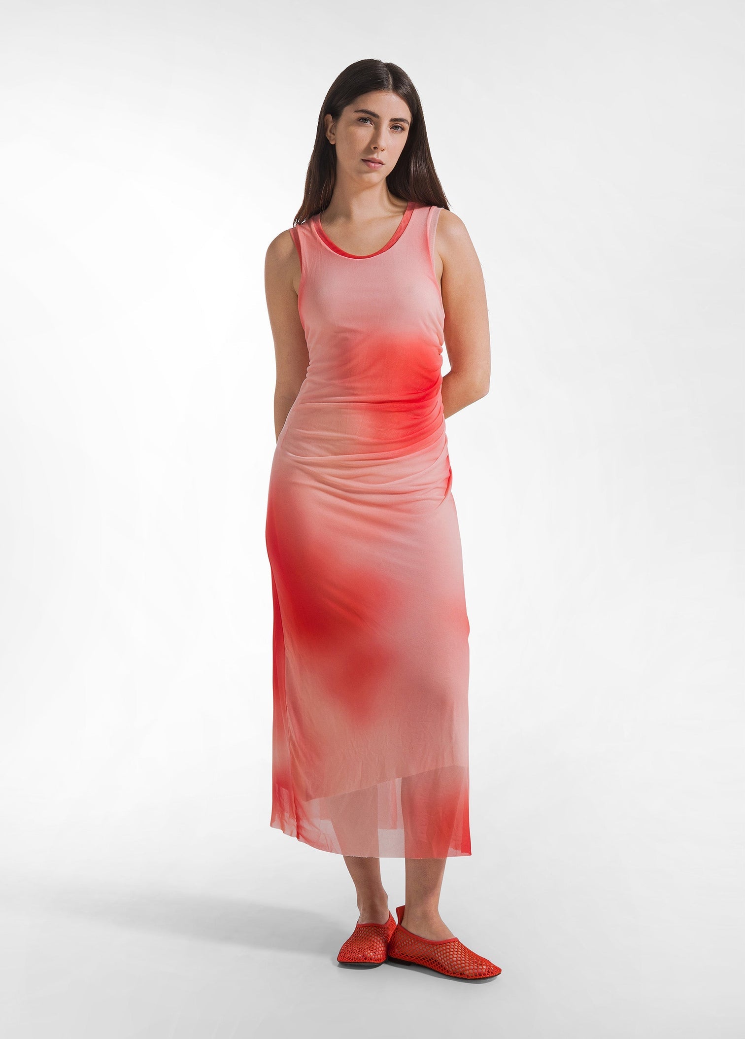 Vestido largo de tul - flanesyfresones