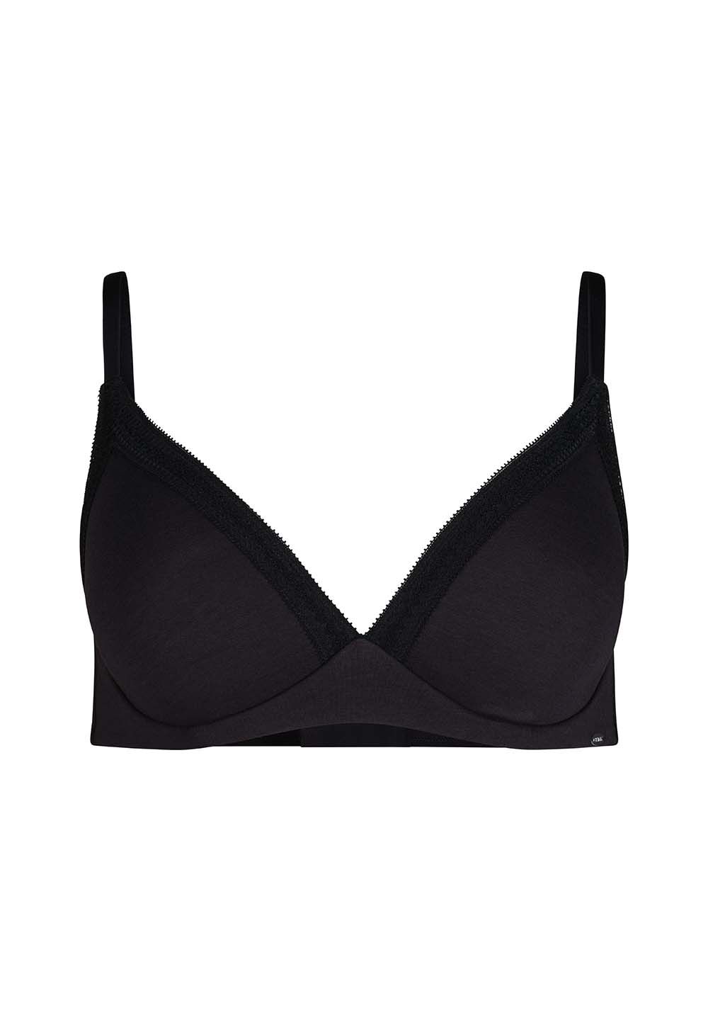 Sujetador sin aros de algodón con encaje: comodidad natural y sujeción ligera - flanesyfresones