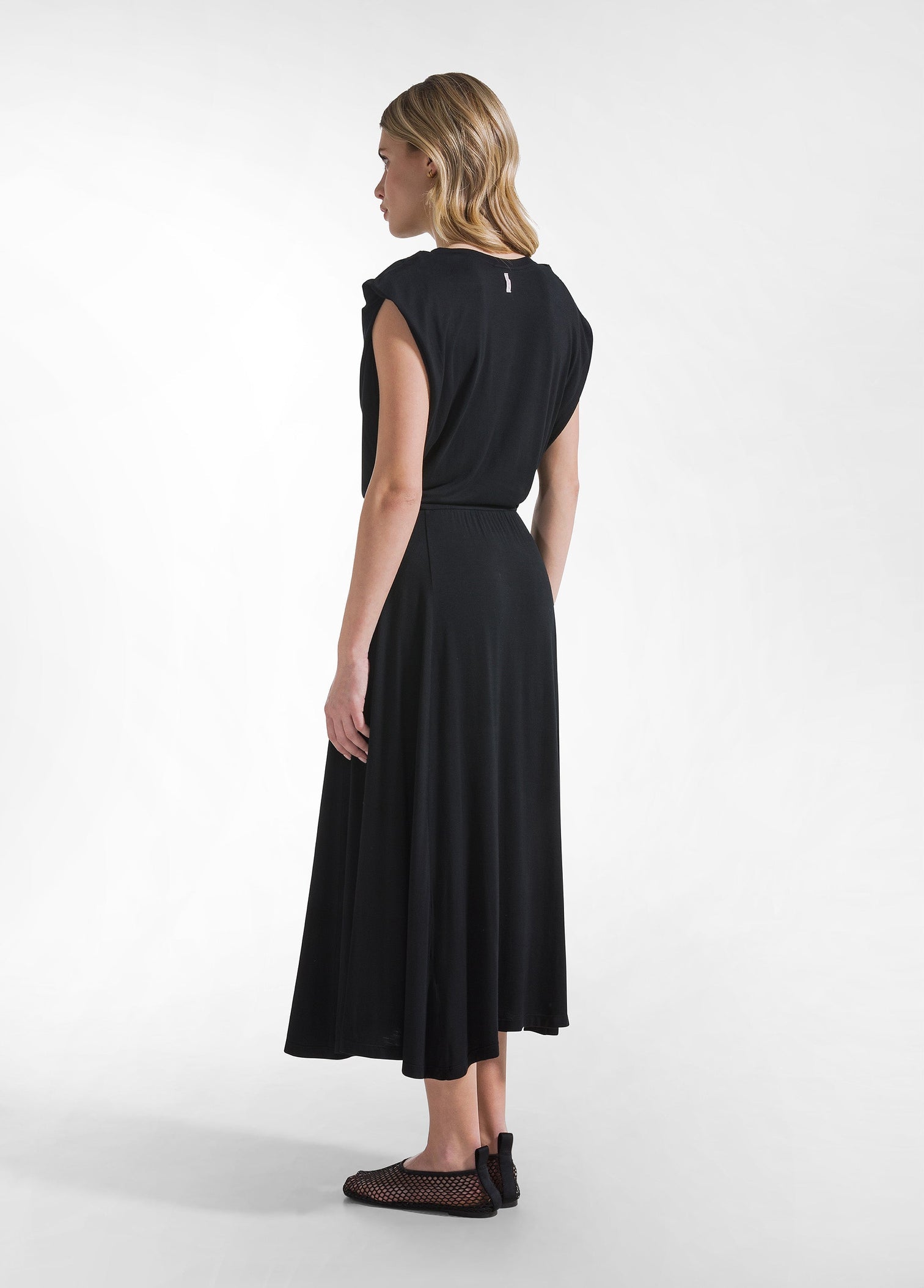 Vestido largo viscosa - flanesyfresones