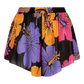 LEONARDO Shorts estampados de cintura alta Púrpura