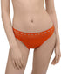 Bikini Slip naranja Ajourage couture negro - flanesyfresones