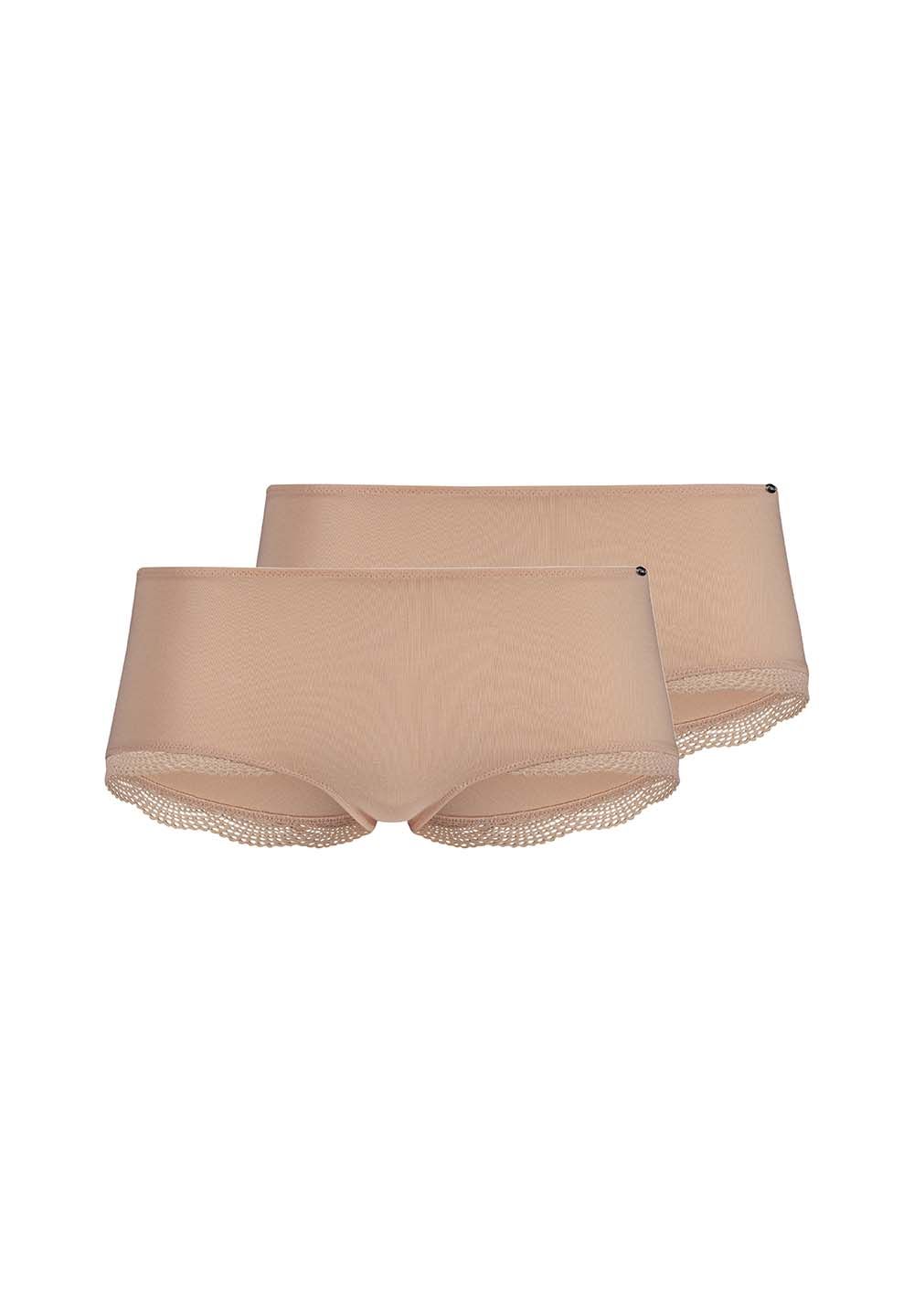 Pack de 2 braguitas short de algodón premium – invisibilidad elegante - flanesyfresones