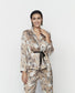 Pijama lencero beige