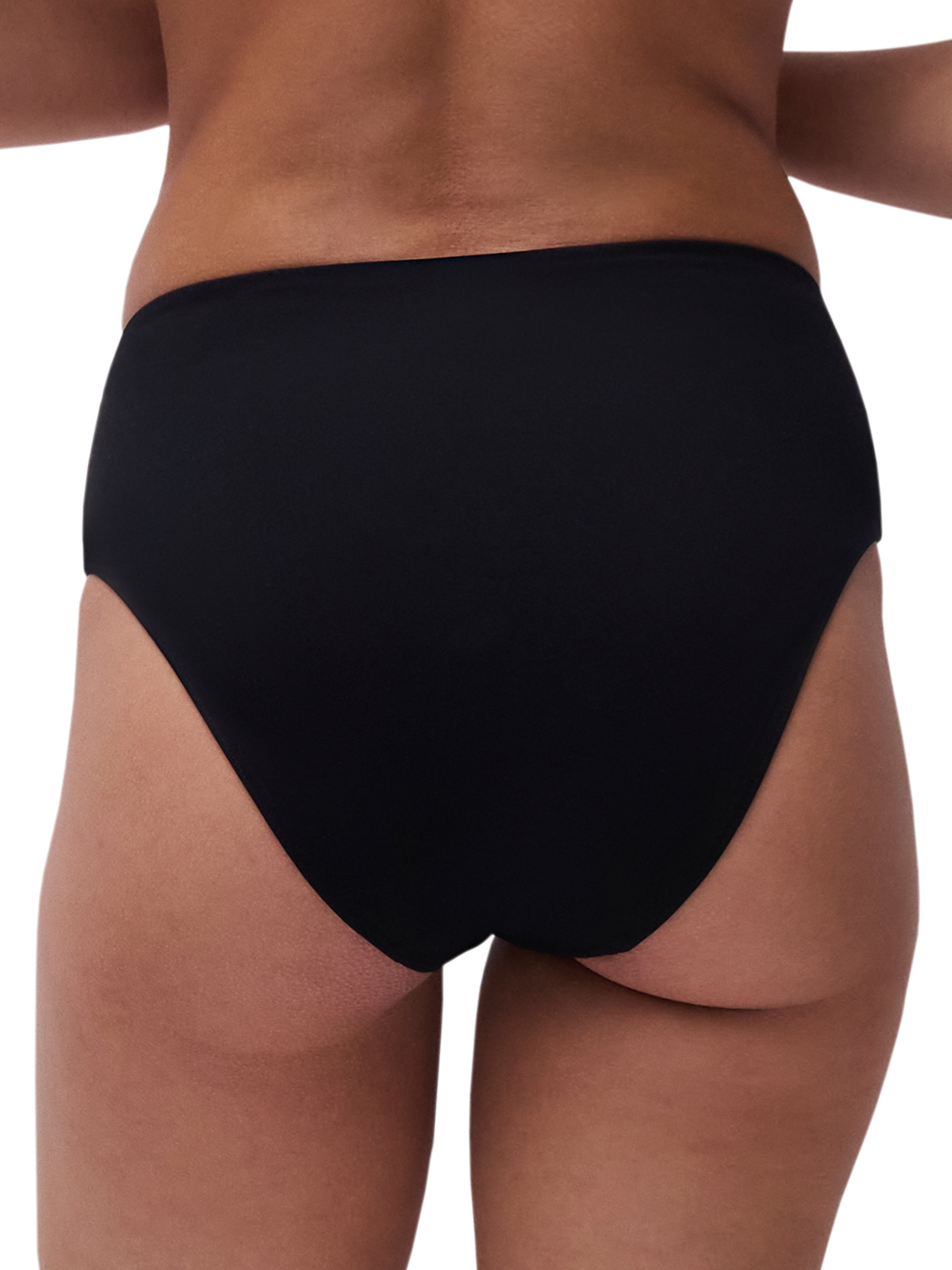 Braguita bikini alta negra tachuelas Chantelle - flanesyfresones