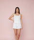 Pijama  set blanco - flanesyfresones