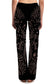 Pantalón negro  devoré - flanesyfresones