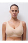 Top sin aros shimmer nude