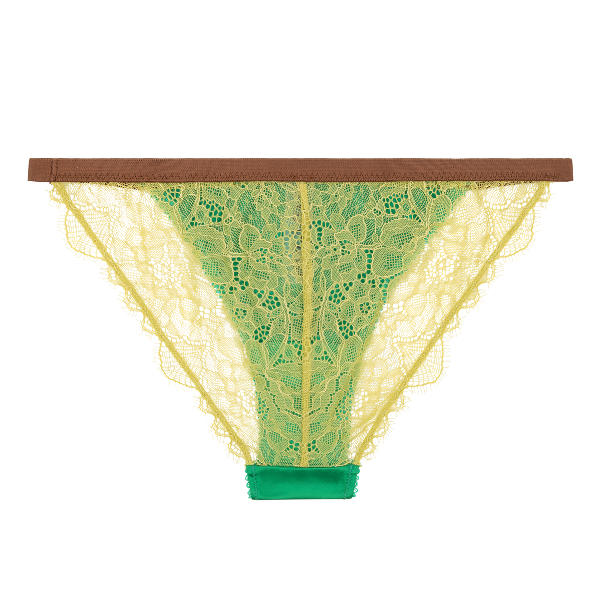 Braguita WILD ROSE verde - flanesyfresones