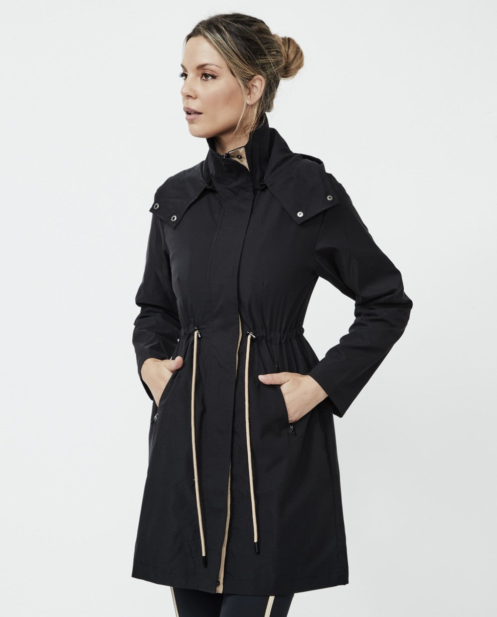 Chaqueta cortavientos negra