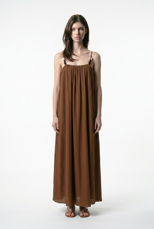 APRICOT
Vestido largo y vaporoso - flanesyfresones