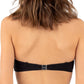 Bikini bandeau ajourage couture negro