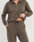 Chaqueta cremallera y pantalon gris