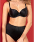 Braga negra  satin glamour