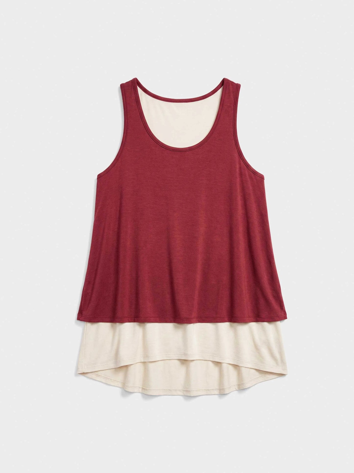 Camiseta sin mangas Granate