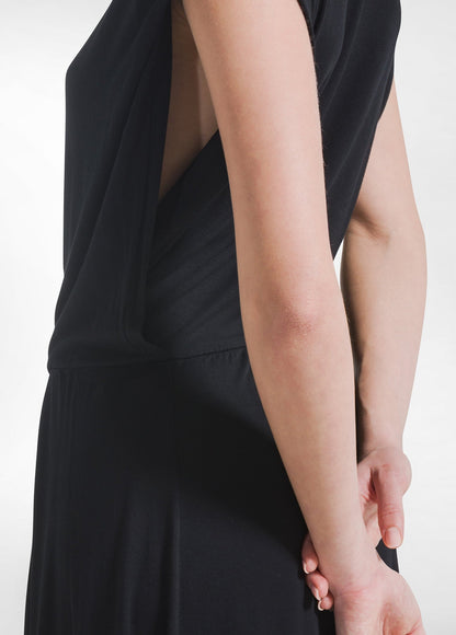 Vestido largo viscosa - flanesyfresones