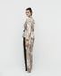 Pijama lencero beige