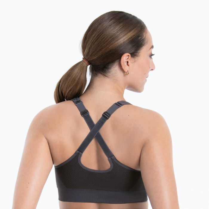 Sujetador deportivo con cremallera frontal - flanesyfresones