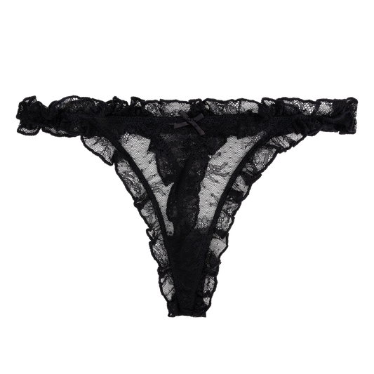 Tanga encaje negra LANA