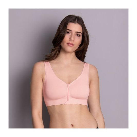 Sujetador delantero sin aros · Comfort Zip · Fácil de poner y perfecto para descanso (apto para prótesis)