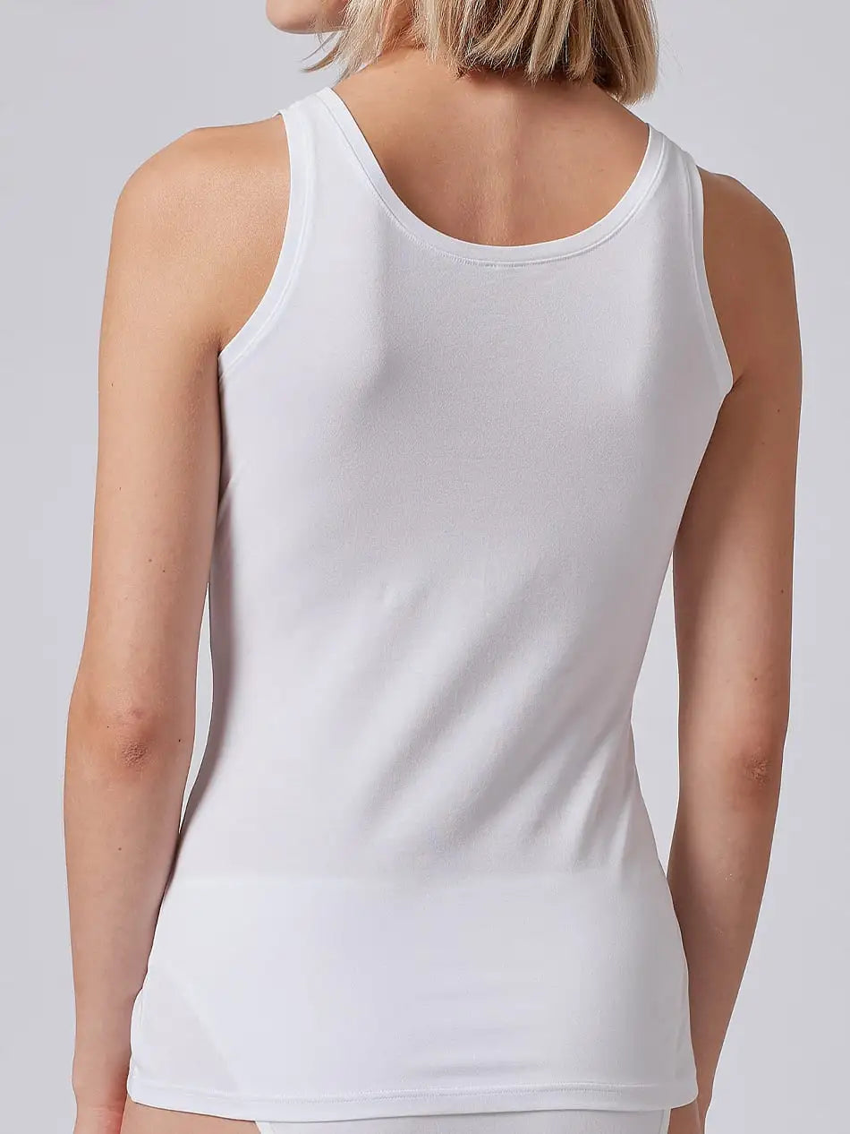 Camiseta tirantes interior de algodón premium - flanesyfresones