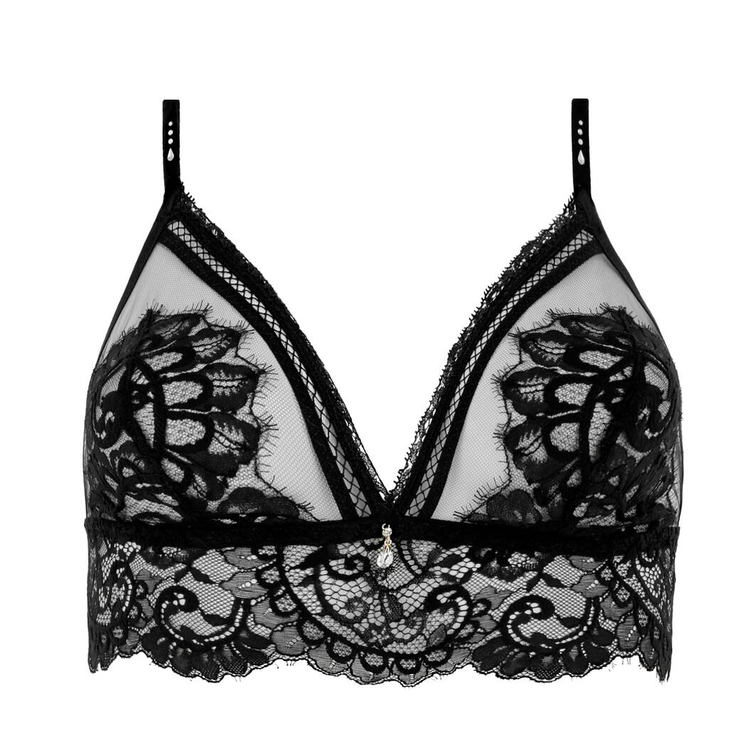 Bralette negro encaje Désirs de Venise