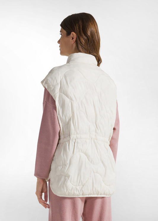 LIGHT PADDED GILET MILK WHITE