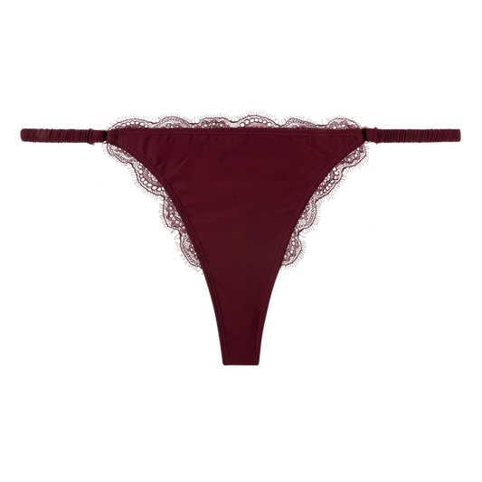 ROOMIE Elegant string briefs Burgundy