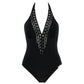 Bañador negro ajourage couture