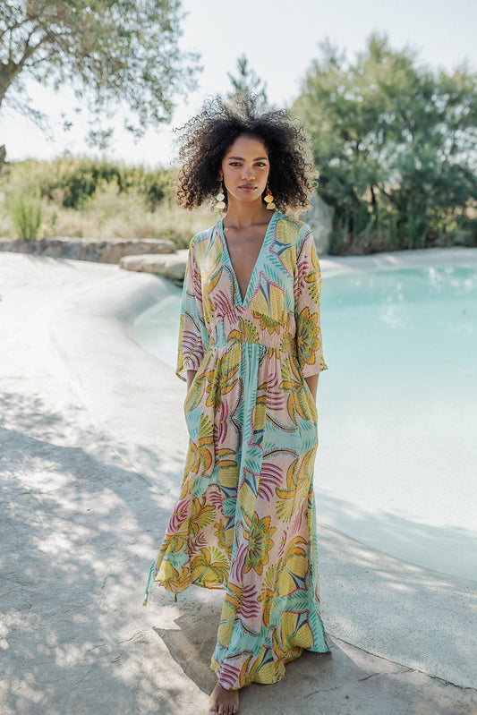 Marrakech Aqua Jumpsuit - flanesyfresones