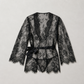 Kimono negro encaje