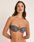 Top de Bikini bandeau animal print - flanesyfresones