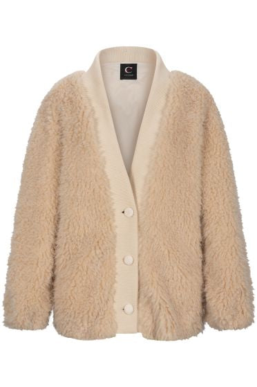 CARDIGAN IN SIMILPELLICCIA