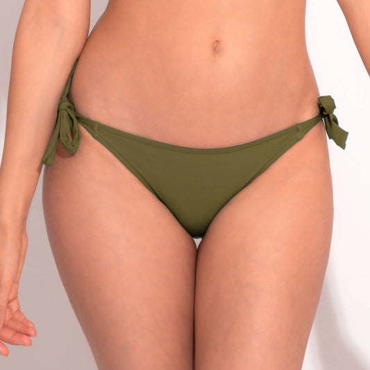 Bikini Slip kaki Ajourage couture - flanesyfresones