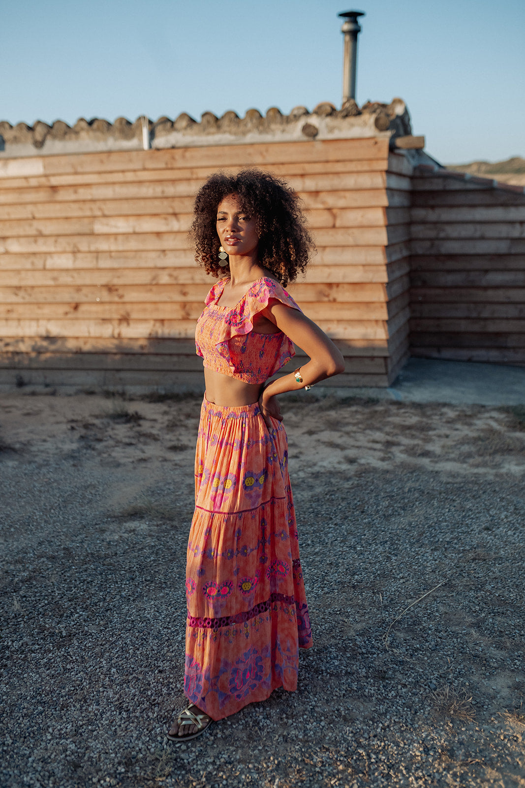 Elba Long Skirt Set - flanesyfresones