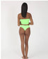 Top verde   Bandeau Sin Tirantes
