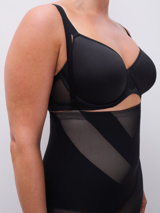 Faja pantalón reductora de talle alto con tirantes – efecto muy reductor