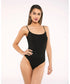 Bañador negro tirante fino Eco - flanesyfresones