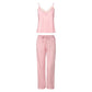 Pijama rosa set - flanesyfresones