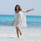 Poncho marfil La sexy Resille - flanesyfresones