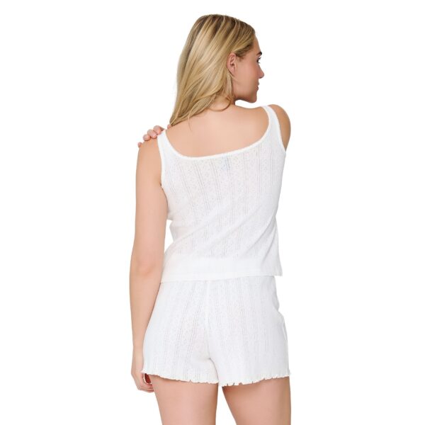 Pijama  set blanco - flanesyfresones